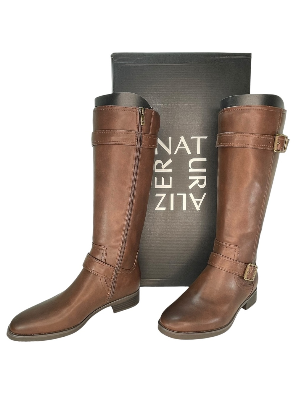 Naturalizer Tiernan Brown Faux Leather Knee High Womens Boots Size 9W - Picture 14 of 15
